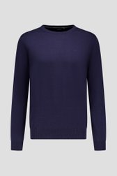 Photo produit 1 de Pull bleu foncé à col rond de Dansaert Blue pour Hommes