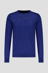 Pull bleu foncé à col rond de Upper East pour Hommes