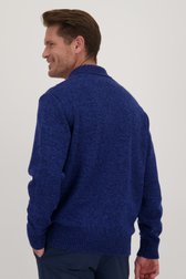 Pull bleu foncé avec de la laine	 de Dansaert Blue pour Hommes