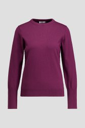 Photo produit 1 de Pull bordeaux à col rond de Liberty Island pour Femmes
