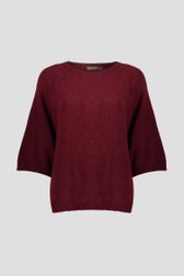 Photo produit 1 de Pull bordeaux à manches trois-quarts de Geisha pour Femmes