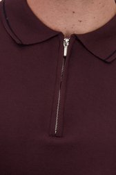 Détail de Pull bordeaux avec courte fermeture zippée de Only & Sons pour Hommes
