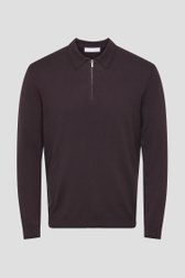 Photo produit 1 de Pull bordeaux avec courte fermeture zippée de Only & Sons pour Hommes