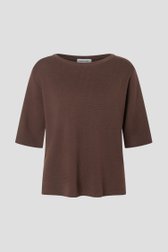 Photo produit 1 de Pull brun à manches courtes de More & More pour Femmes