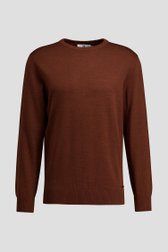 Photo produit 1 de Pull brun à manches longues et col rond de Upper East pour Hommes
