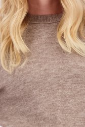 Détail de Pull brun clair à manches trois-quarts de Libelle pour Femmes