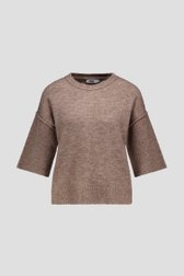 Photo produit 1 de Pull brun clair à manches trois-quarts de Libelle pour Femmes