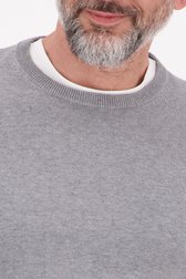 Pull col rond gris de Dansaert Blue pour Hommes