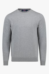 Pull col rond gris de Dansaert Blue pour Hommes