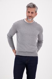 Pull col rond gris de Dansaert Blue pour Hommes