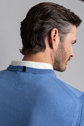 Détail de Pull de golf sans manches bleu de Dansaert Golf Club pour Hommes