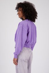 Pull délavé violet avec fermeture éclair de Louise pour Femmes