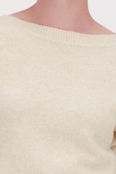 Pull doux écru à manches courtes de D'Auvry pour Femmes