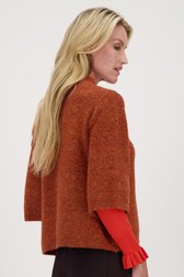 Pull doux orange de Claude Arielle pour Femmes