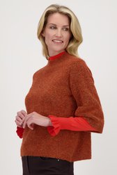 Pull doux orange de Claude Arielle pour Femmes