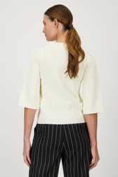 Pull écru à col rond de D'Auvry pour Femmes