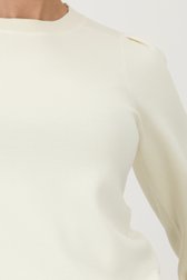 Pull écru à col rond de D'Auvry pour Femmes