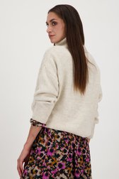 Pull écru à col roulé de More & More pour Femmes