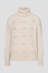 Pull écru à col roulé de More & More pour Femmes