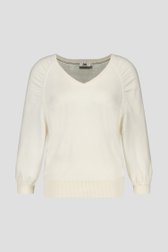 Pull écru à manches ballon	 de Louise pour Femmes