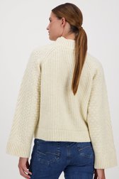 Pull écru à manches larges	 de Geisha pour Femmes
