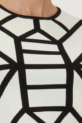 Pull écru à motif graphique de D'Auvry pour Femmes