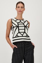 Pull écru à motif graphique de D'Auvry pour Femmes