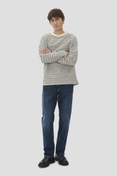Photo supplémentaire 1 de Pull écru à motif rayé gris de Matinique pour Hommes
