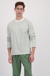 Photo supplémentaire 2 de Pull écru à motif rayé gris de Matinique pour Hommes