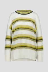 Pull écru à rayures vertes  de Fransa pour Femmes