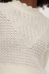 Pull écru au motif de crochet fin de JDY pour Femmes