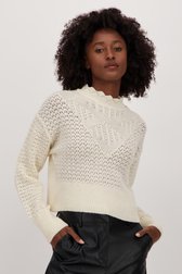 Pull écru au motif de crochet fin de JDY pour Femmes