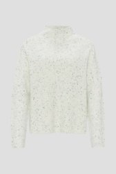 Pull écru aux accents turquoise de Opus pour Femmes
