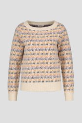 Pull écru avec motif coloré de Libelle pour Femmes