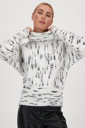 Pull écru avec motif noir	 de Opus pour Femmes