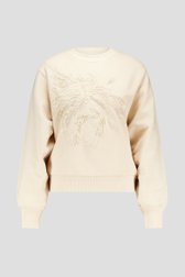 Pull écru avec motif perlé de Louise pour Femmes