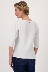 Pull écru avec paillettes de Claude Arielle pour Femmes