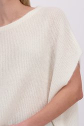 Détail de Pull écru sans manches de D'Auvry pour Femmes