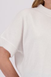 Pull ecru tricoté à manches courtes de More & More pour Femmes