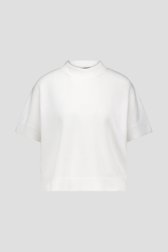 Pull ecru tricoté à manches courtes de More & More pour Femmes