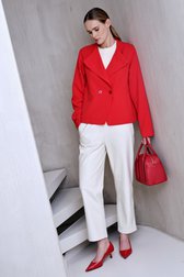 Pull ecru tricoté à manches courtes de More & More pour Femmes
