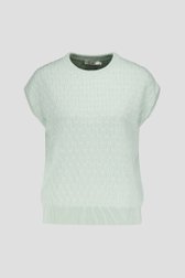 Photo produit 1 de Pull en câble sans manches vert clair de Liberty Loving nature pour Femmes