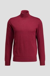 Photo produit 1 de Pull en coton à col roulé - Rouge foncé de Dansaert Blue pour Hommes