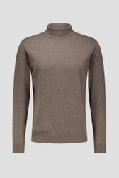 Photo produit 1 de Pull en coton à col roulé - taupe de Dansaert Blue pour Hommes