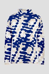 Pull en jacquard bleu et beige de Bicalla pour Femmes