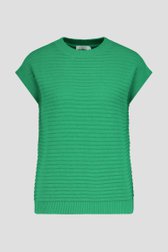 Pull en jersey sans manches vert de Liberty Island pour Femmes