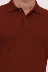 Détail de Pull en laine marron à col de Upper East pour Hommes