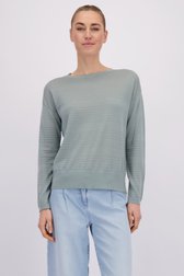 Le devant de Pull en laine vert de Liberty Island pour Femmes