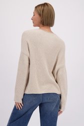 Le dos de Pull en maille beige de Marc O'Polo pour Femmes