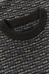 Photo produit 2 de Pull en maille bleu à col rond de Matinique pour Hommes